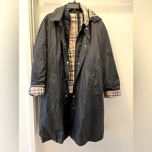 Burberry two piece quilted jacket and rain jacket